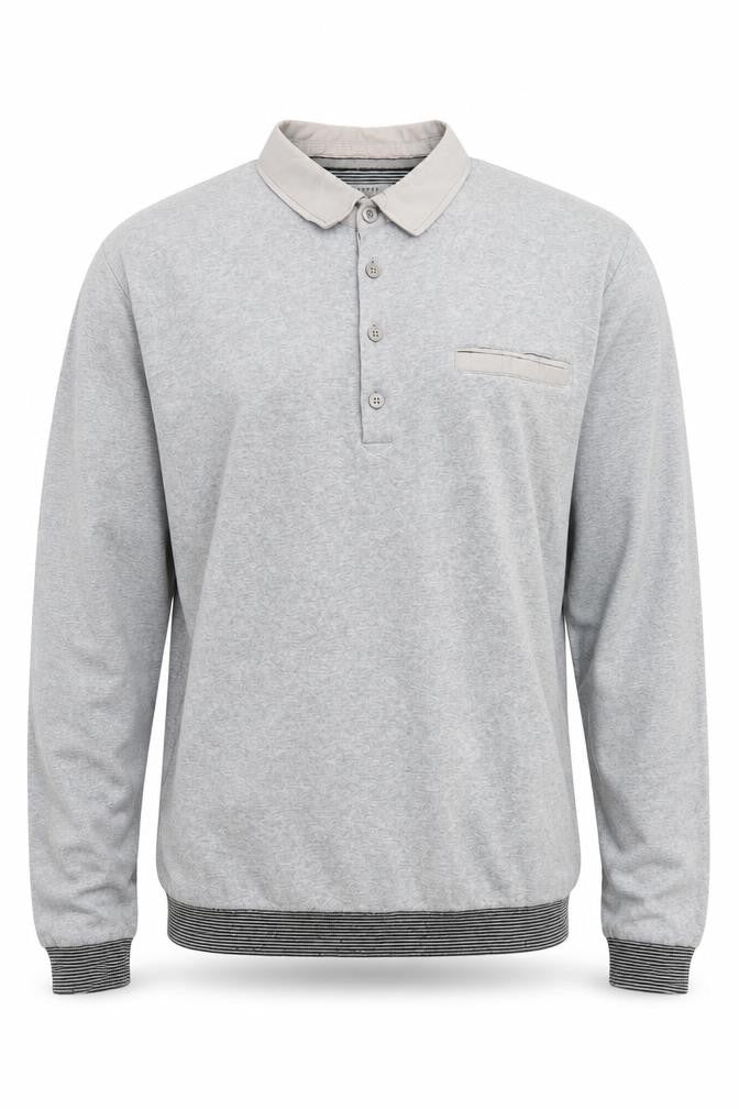 Ted Baker Men's Grey Collared Pullover Jumper M
