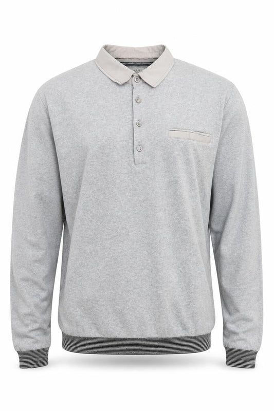 Ted Baker Men's Grey Collared Pullover Jumper M