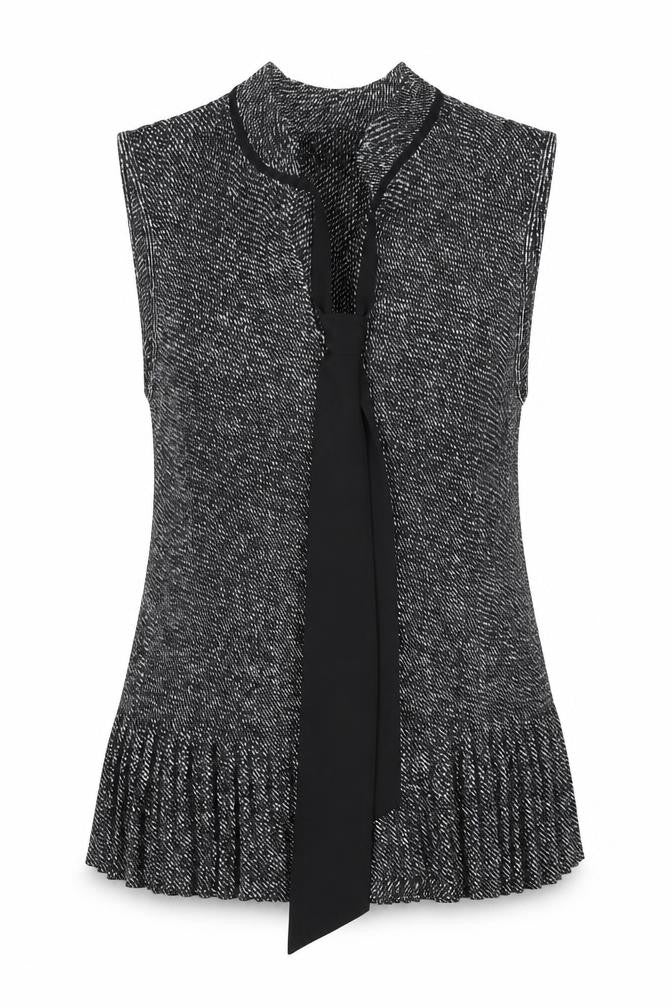 DKNY Women's Sleeveless Black Tunic Blouse - Size 6