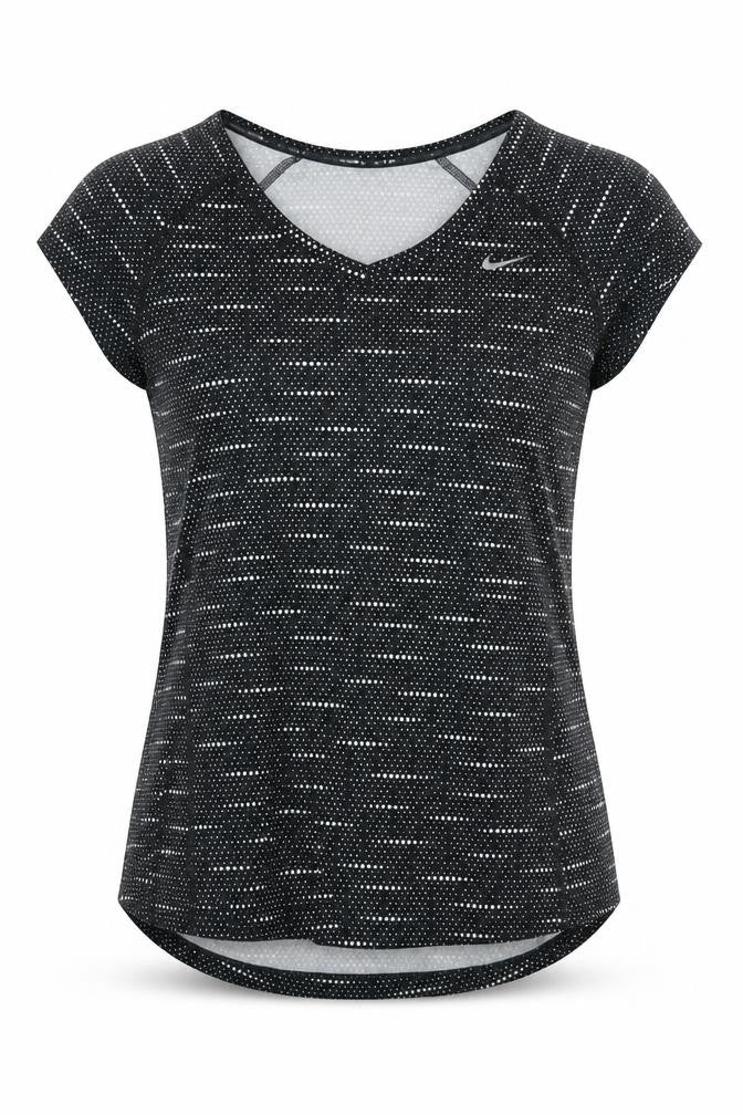 Nike Women's Black Polka Dot Running T-Shirt Size S