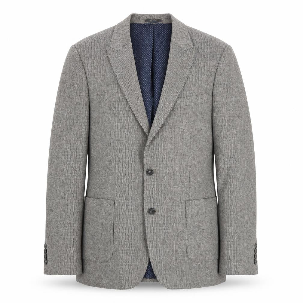 Marks & Spencer Men's Grey 42L Herringbone Blazer
