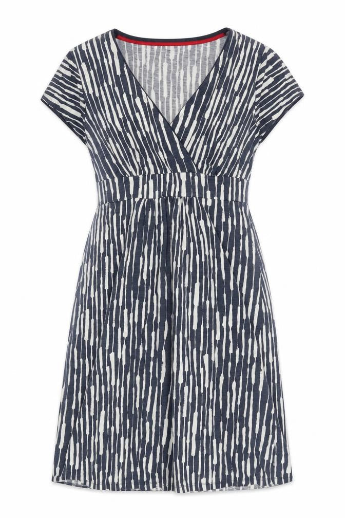 Boden Women's Multicoloured Striped A-Line Dress