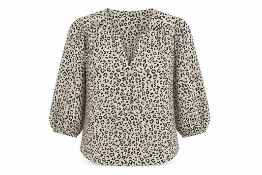 Marks and Spencer Women's Brown Animal Print Blouse Size 12