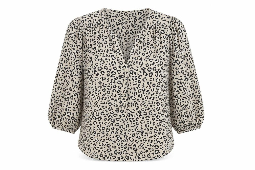 Marks & Spencer Women's Brown Animal Print Blouse Size 12