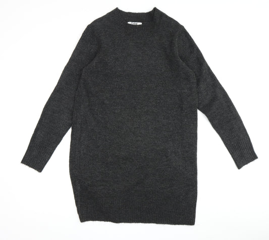 JDY Women's Black Crew Neck Pullover Jumper, S, Wool Blend