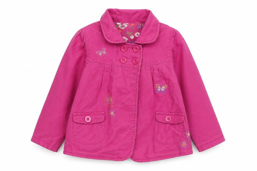 Cherokee Girls Pink Embroidered Jacket 3-4 Years