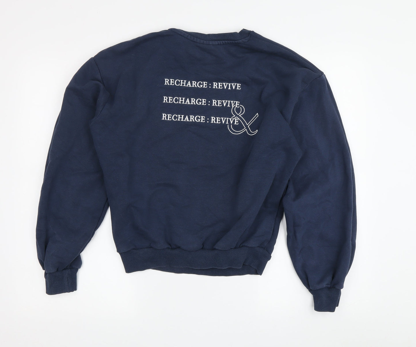 Bo+Tee Women's Blue XS Pullover Sweatshirt