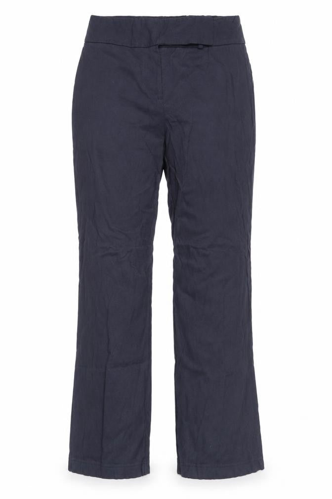 Amaranto Women's Blue Straight Trousers Size 14