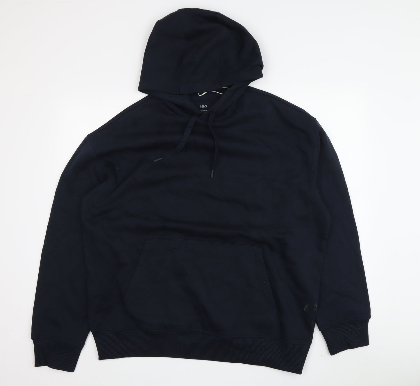 Marks and Spencer Men's Black M Hoodie Pullover Fleece