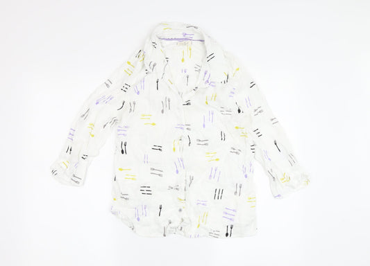 Women's White White Stuff Viscose Long Sleeve Blouse, Size 12