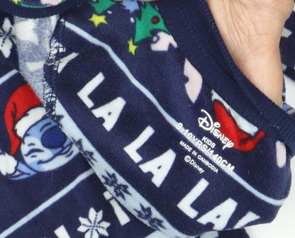 Preloved Disney Boys Stitch Long Sleeve Pyjama Top 9-10 Years - Detail