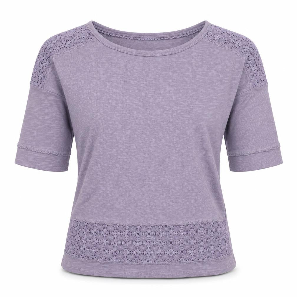 Marks & Spencer Purple Women’s Crochet T-Shirt Size 8