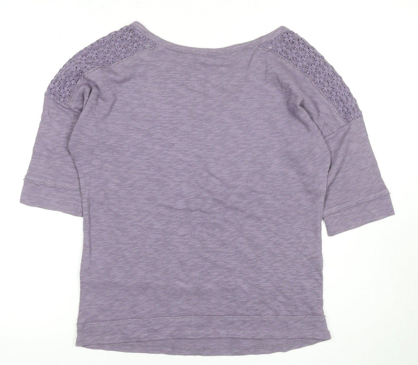 Marks and Spencer Purple Women’s Crochet T-Shirt Size 8