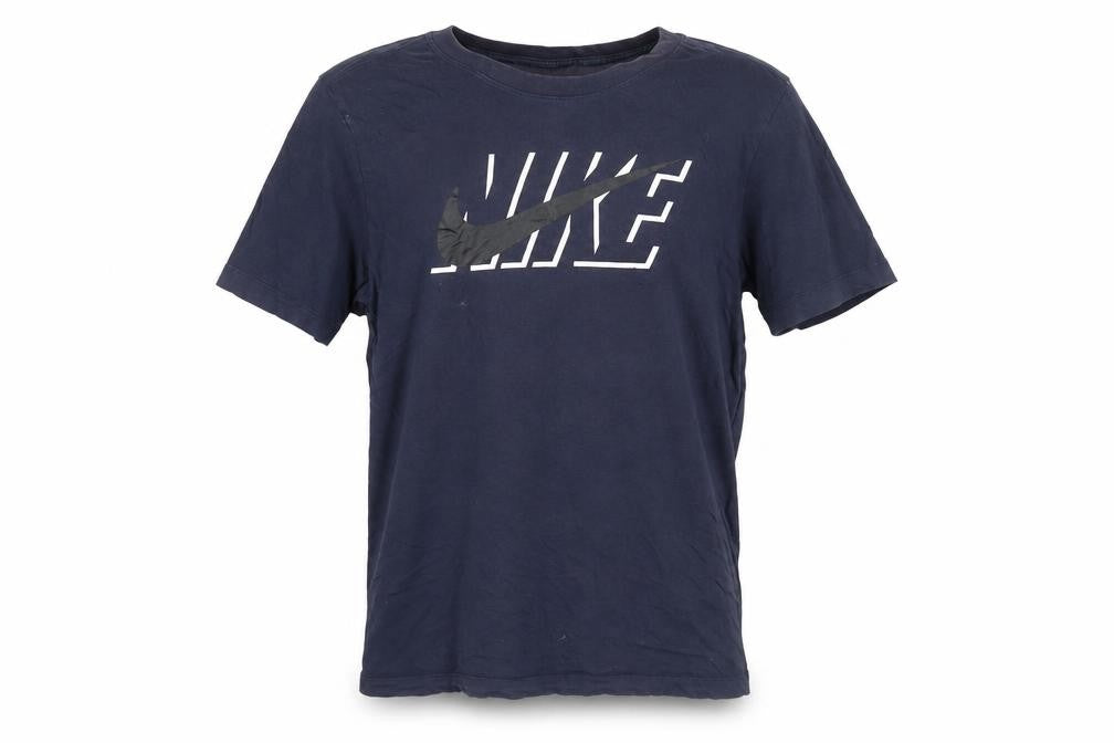 Nike Men's Blue Medium Logo T-Shirt