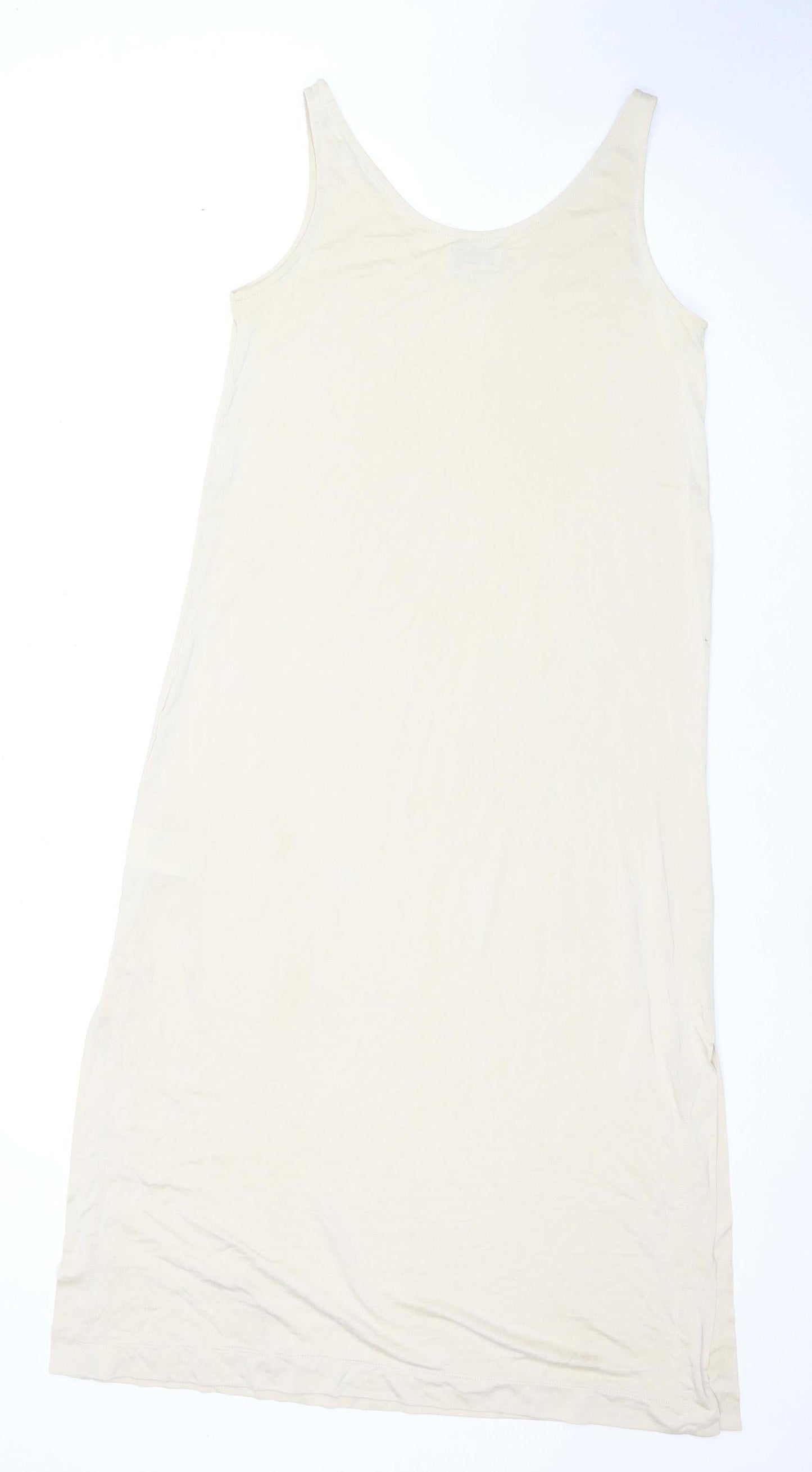 Weekday Women's Beige XS Tank Dress, Long, Sleeveless