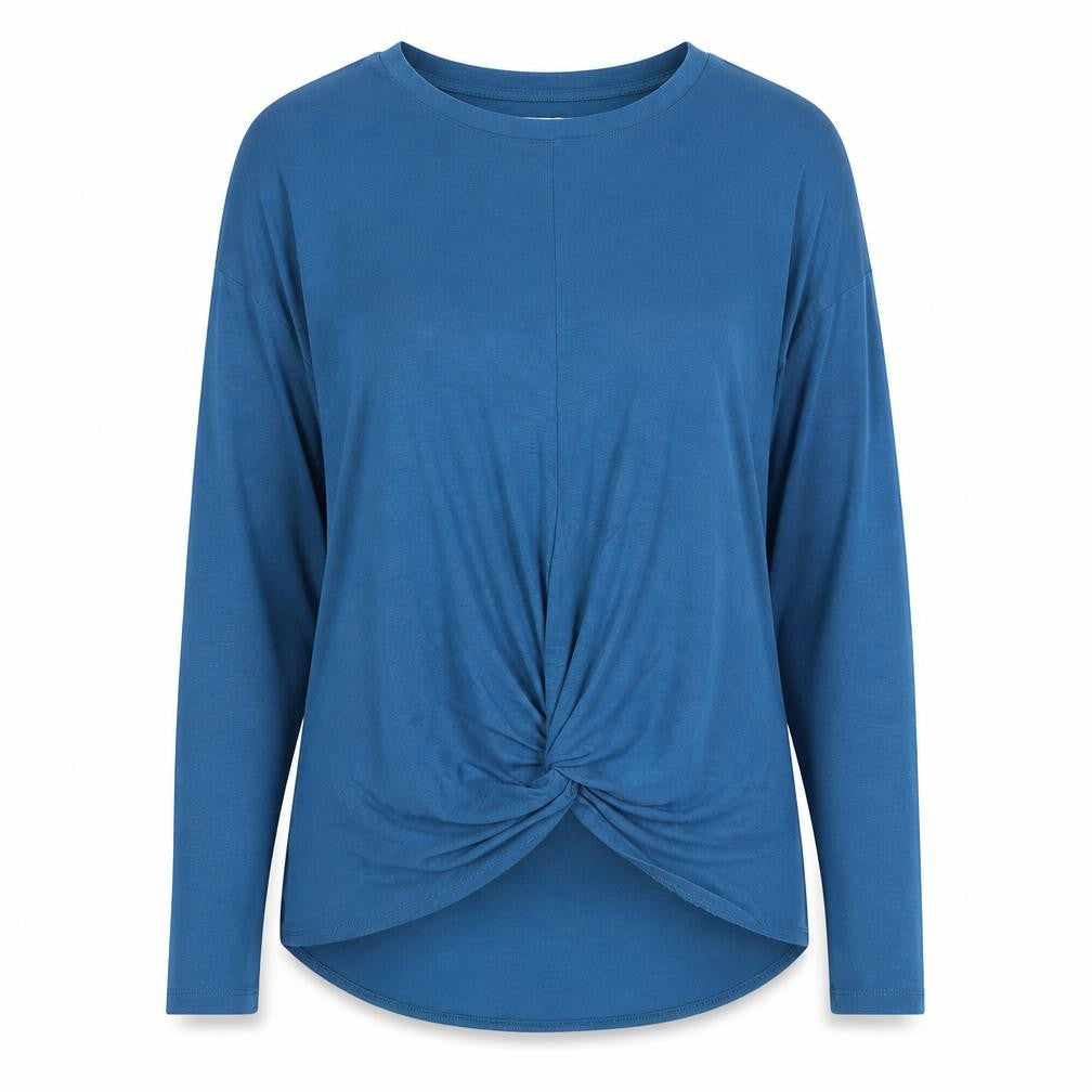LOFT Women's Blue Long Sleeve Crew Neck Tee XS