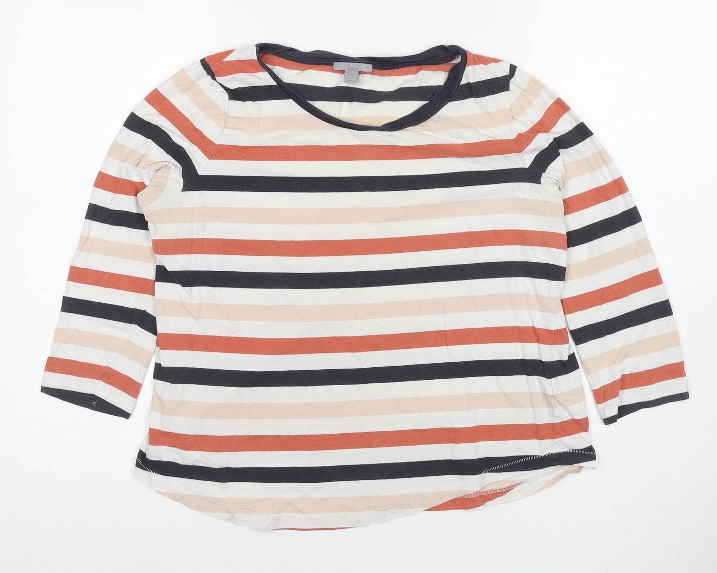 COS Women's Multicoloured Striped T-Shirt, Size 12