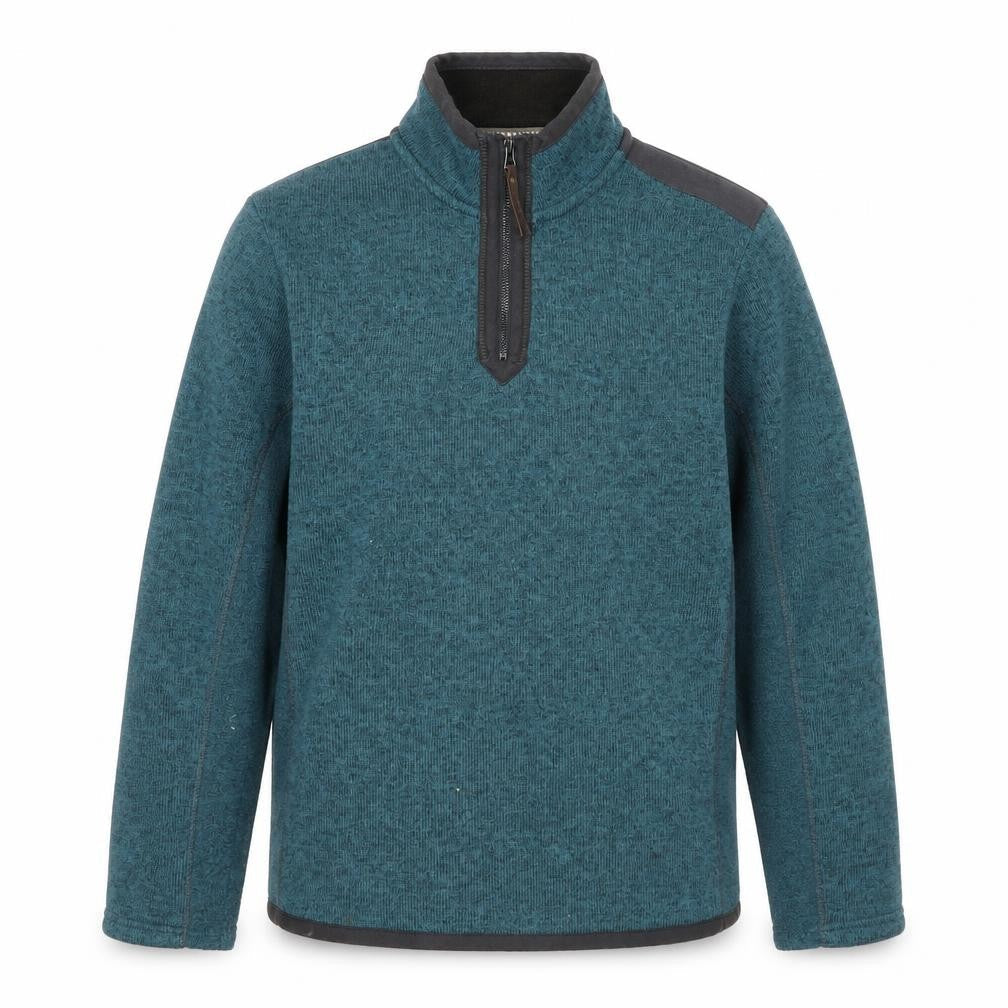 Manatary Men's Blue M 1/2 Zip Pullover Sweatshirt