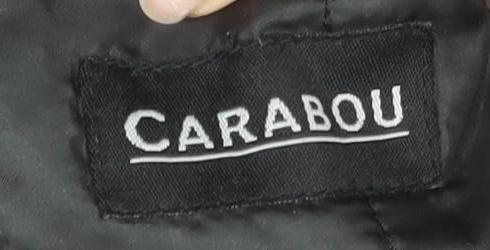 Carabou Men's Black Wool Overcoat S - Classic Style