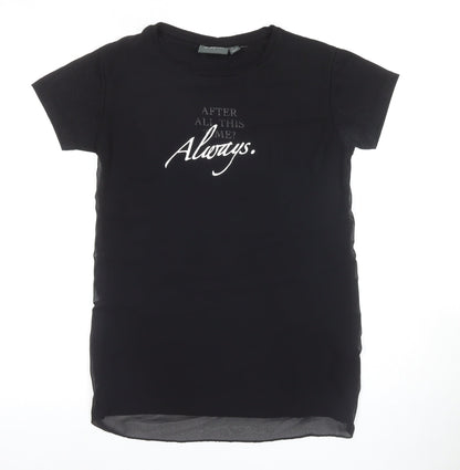 Harry Potter Women's Black Jersey T-Shirt, Size 8
