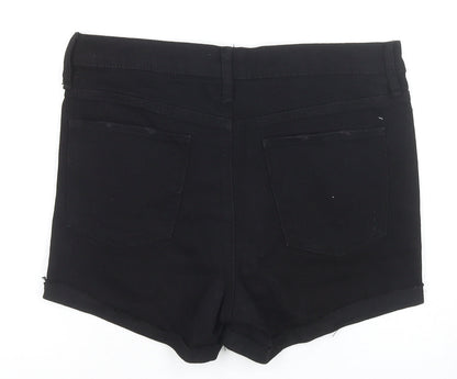 Rachel Roy Women's Black Cut-Off Shorts Size 10
