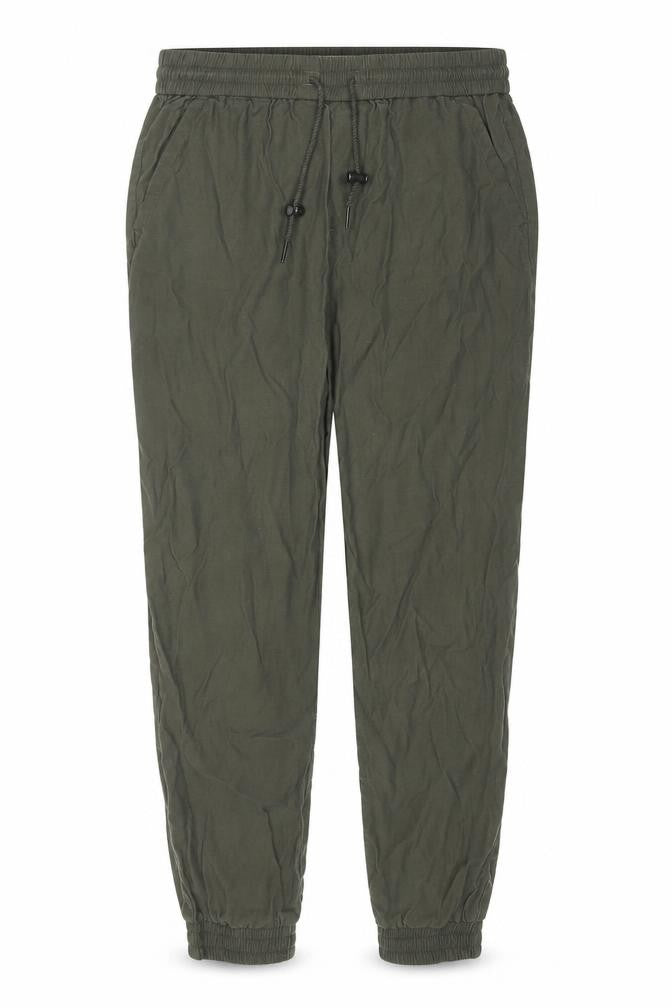 Front view of Only Women's Green Joggers, size 32, Relaxed Fit
