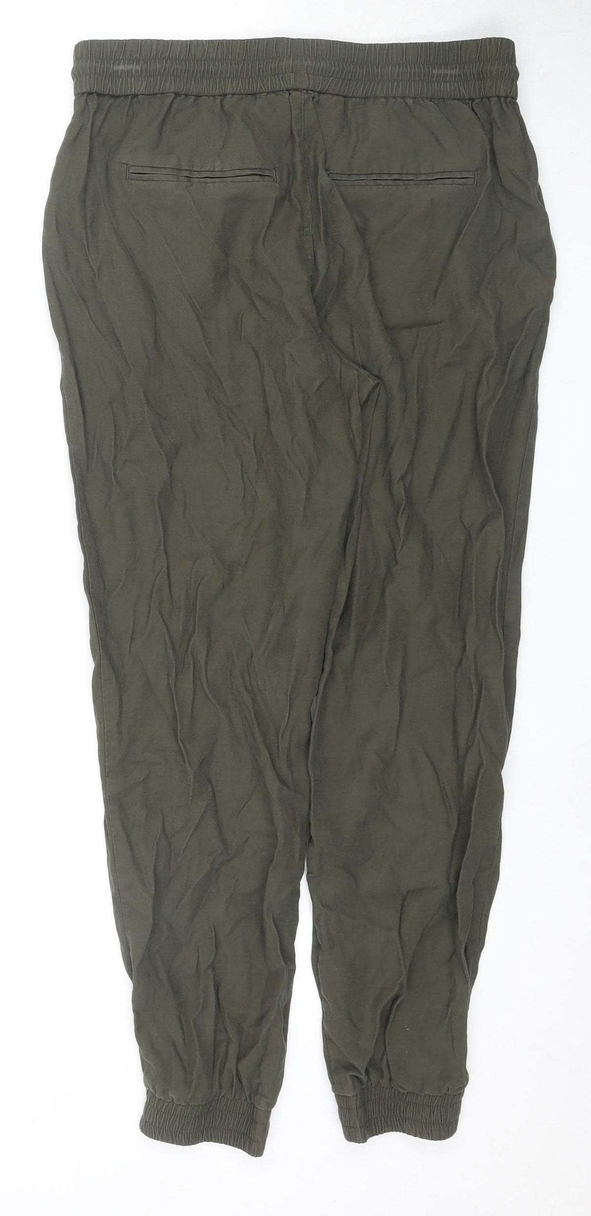 Back view of Only Women's Green Joggers, size 32, Relaxed Fit