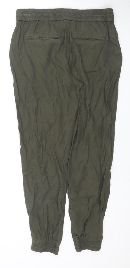 Back view of Only Women's Green Joggers, size 32, Relaxed Fit