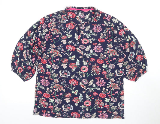 Yours Women's Multicoloured Floral Blouse Size 12
