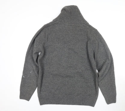 Next Men's Grey Roll Neck Pullover Jumper L