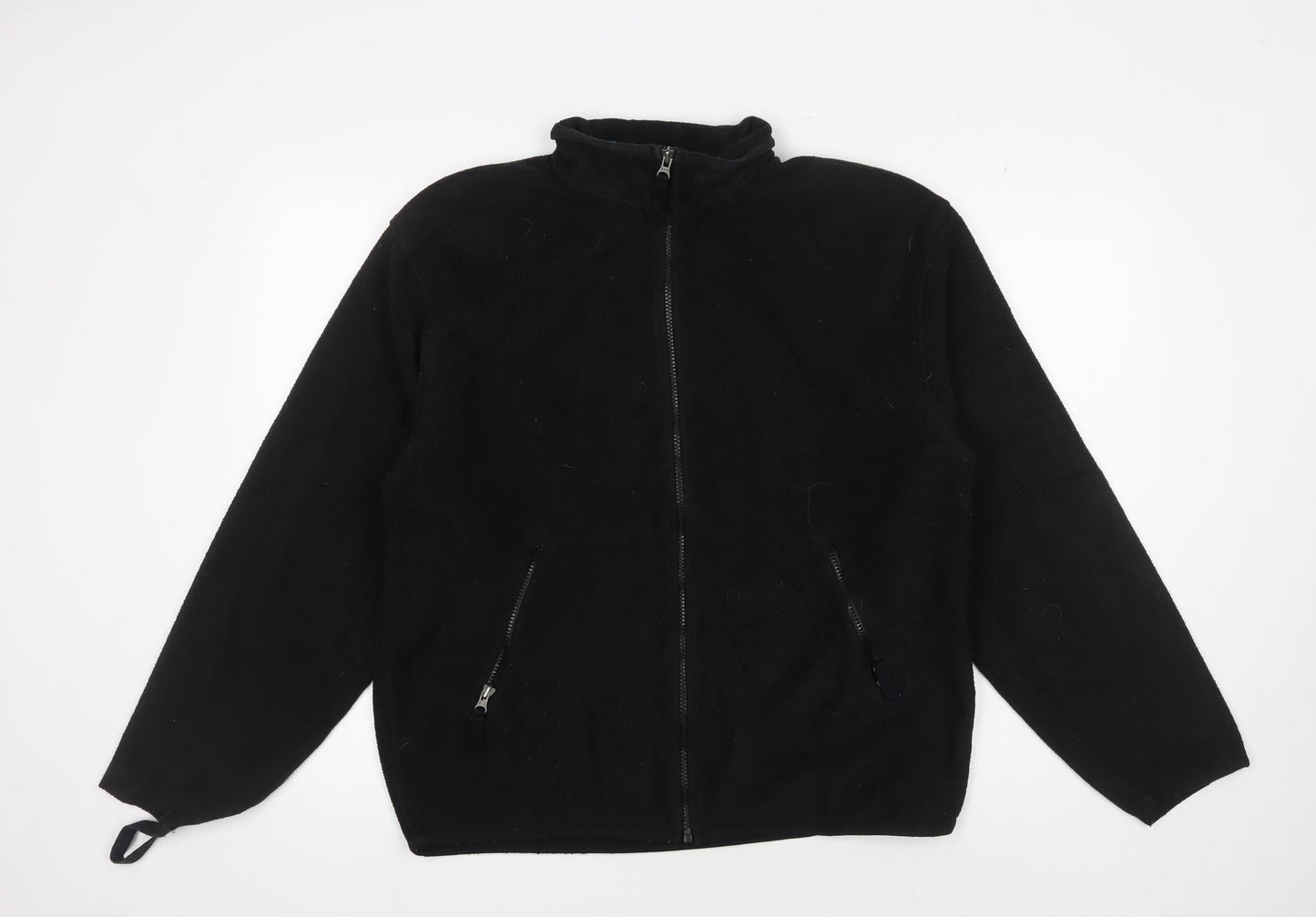 GAP Men's Black Fleece Jacket, M, Full Zip Casual Wear