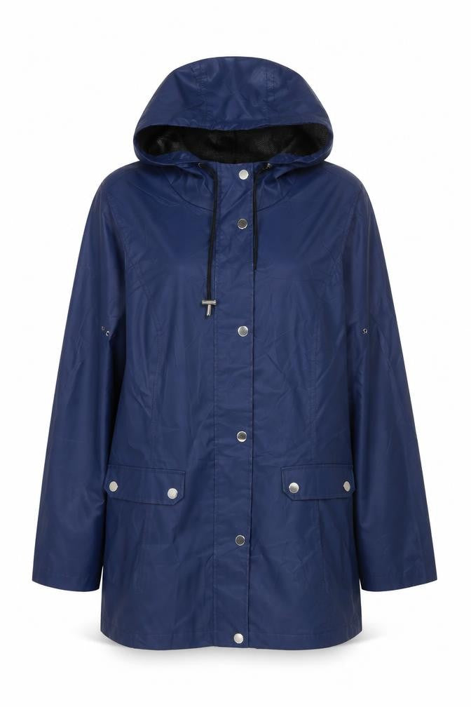 HFX Women's Blue Rain Coat Jacket XS