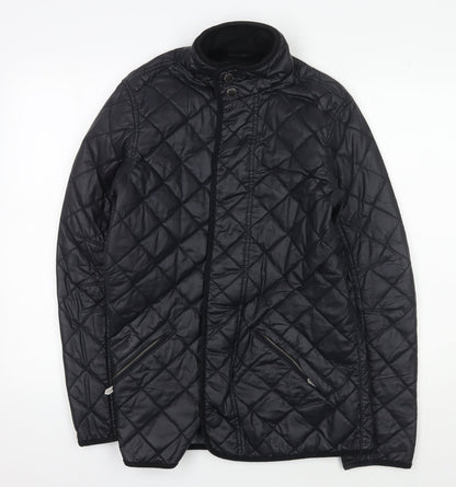 John Lewis & Co. Men's Black Quilted Jacket S