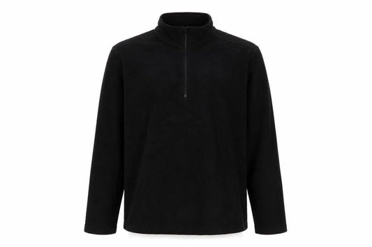 Decathlon Men's Black Basic Fleece Jacket 1/2 Zip L