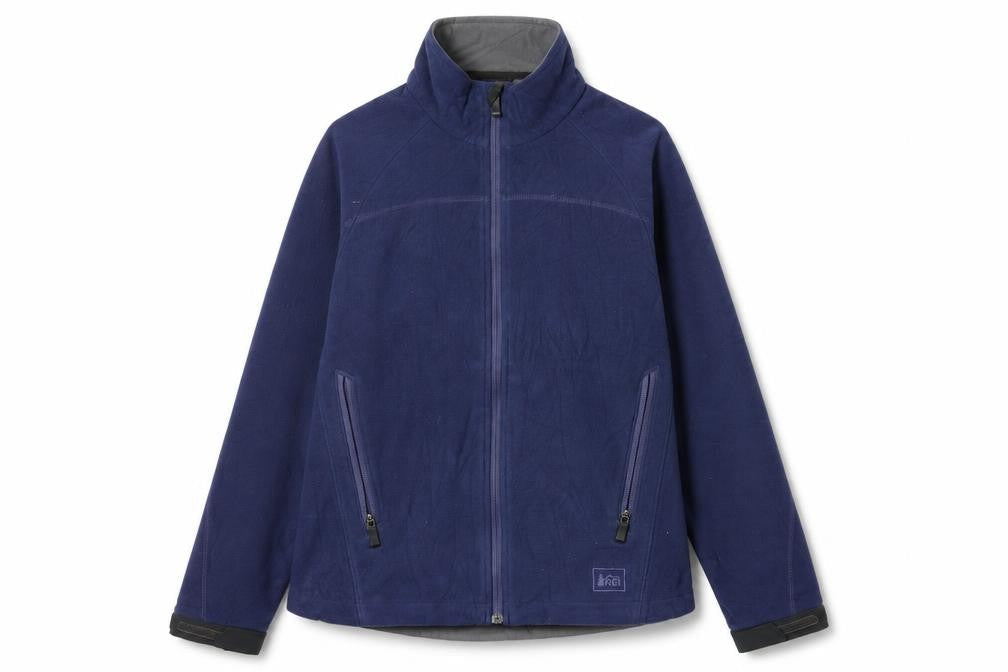 REI Women's Blue Full Zip Basic Jacket, M, Casual, Outdoor