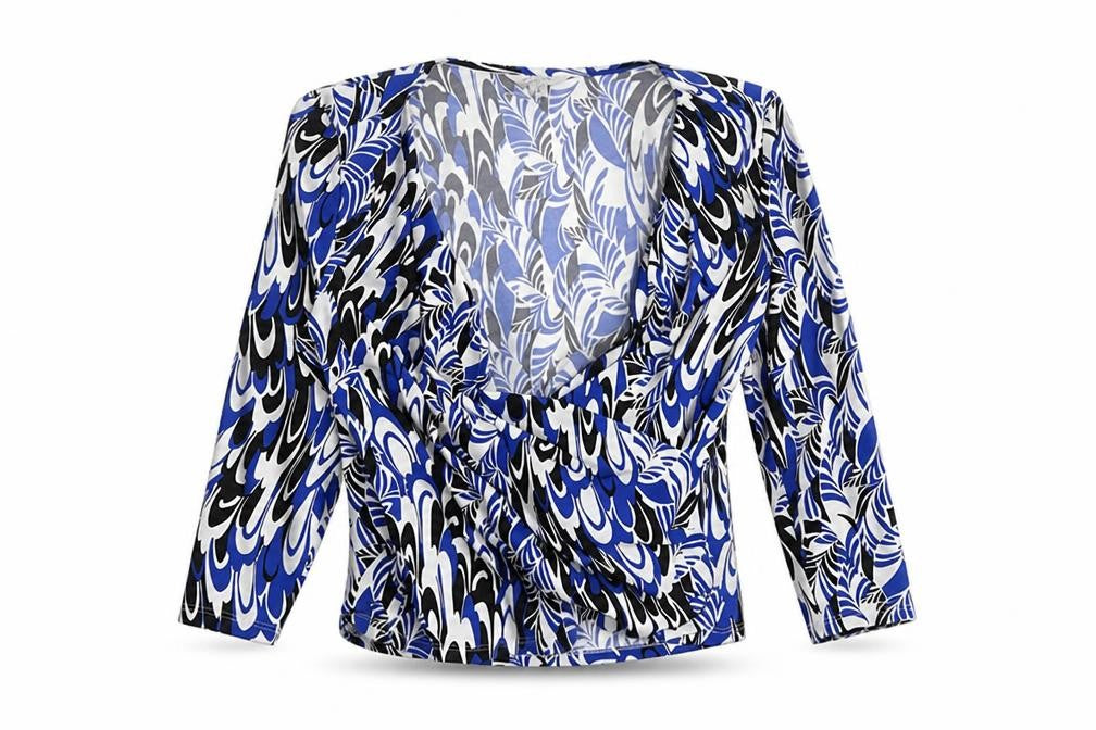 Jeff Banks Women's Multicoloured XS Geometric Blouse