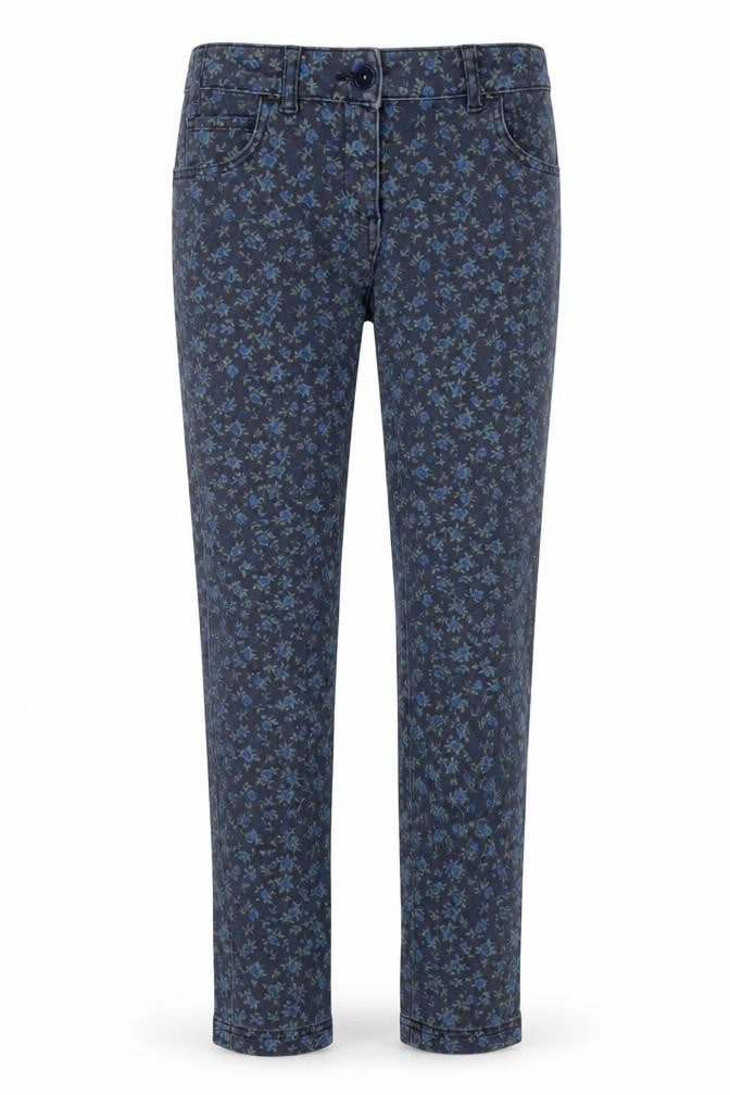 Marks & Spencer Girls Blue Floral Jeggings, 11-12 Years