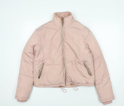 New Look Pink Women's Puffer Jacket Size 8