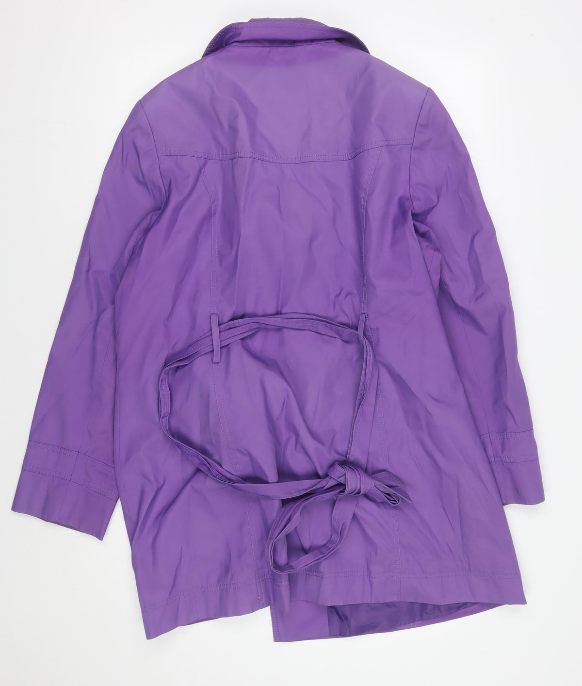 Style by EWM Women's Purple Belted Jacket Size 12