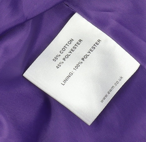 Style by EWM Women's Purple Belted Jacket Size 12