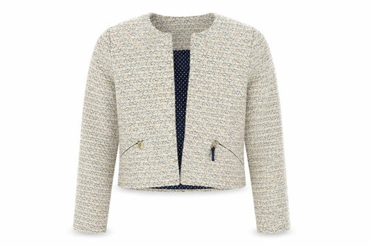 Massimo Dutti Girls Beige Woven Jacket, 4 Years, Casual Style