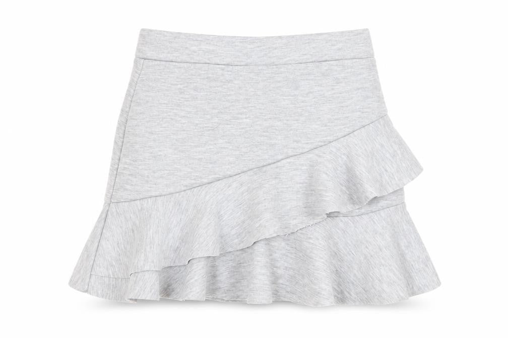 Marks & Spencer Girls Grey Ruffle Skirt 7-8 Years