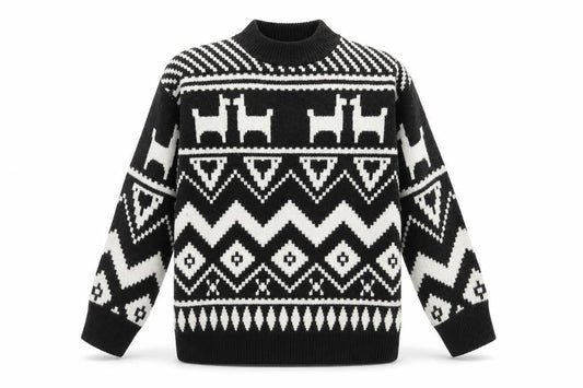 H&M Women’s Black Animal Print Pullover Jumper, Size S
