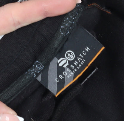 Crosshatch Men's Black Jogger Trousers Medium