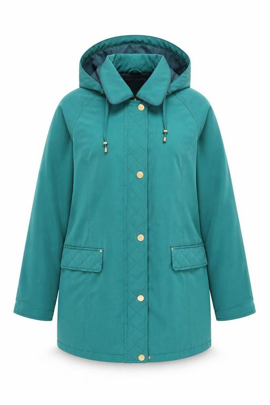Isle Women's Green Parka Coat Size 12, Hooded, Casual, Winter