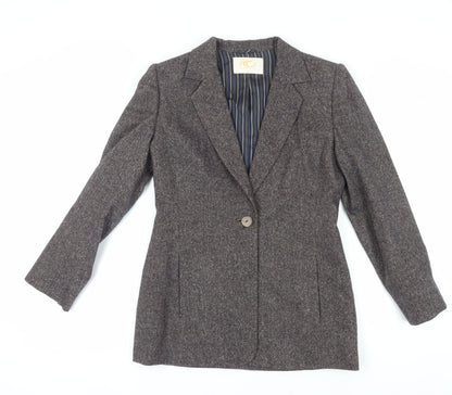 Country Casuals Women's Brown Silk Blazer Size 10