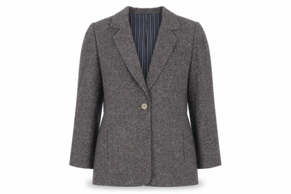 Country Casuals Women's Brown Silk Blazer Size 10