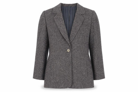 Country Casuals Women's Brown Silk Blazer Size 10