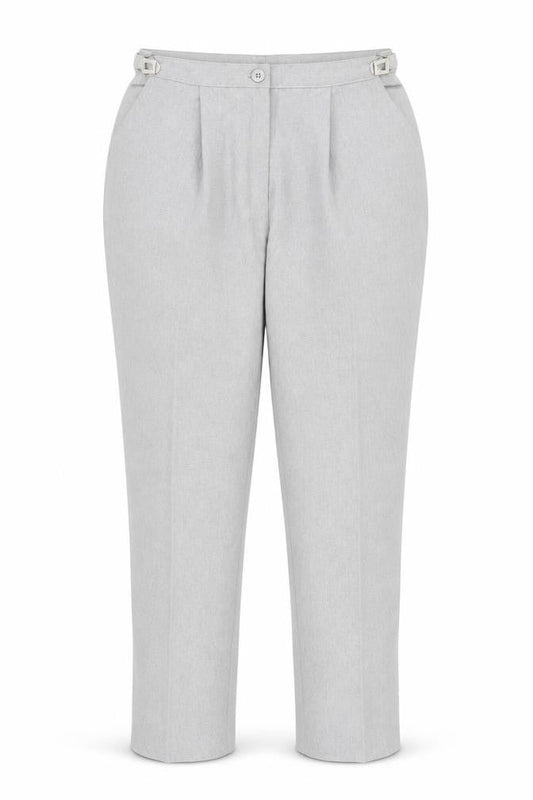 Damart Women's Grey Pleated Trousers Size 16