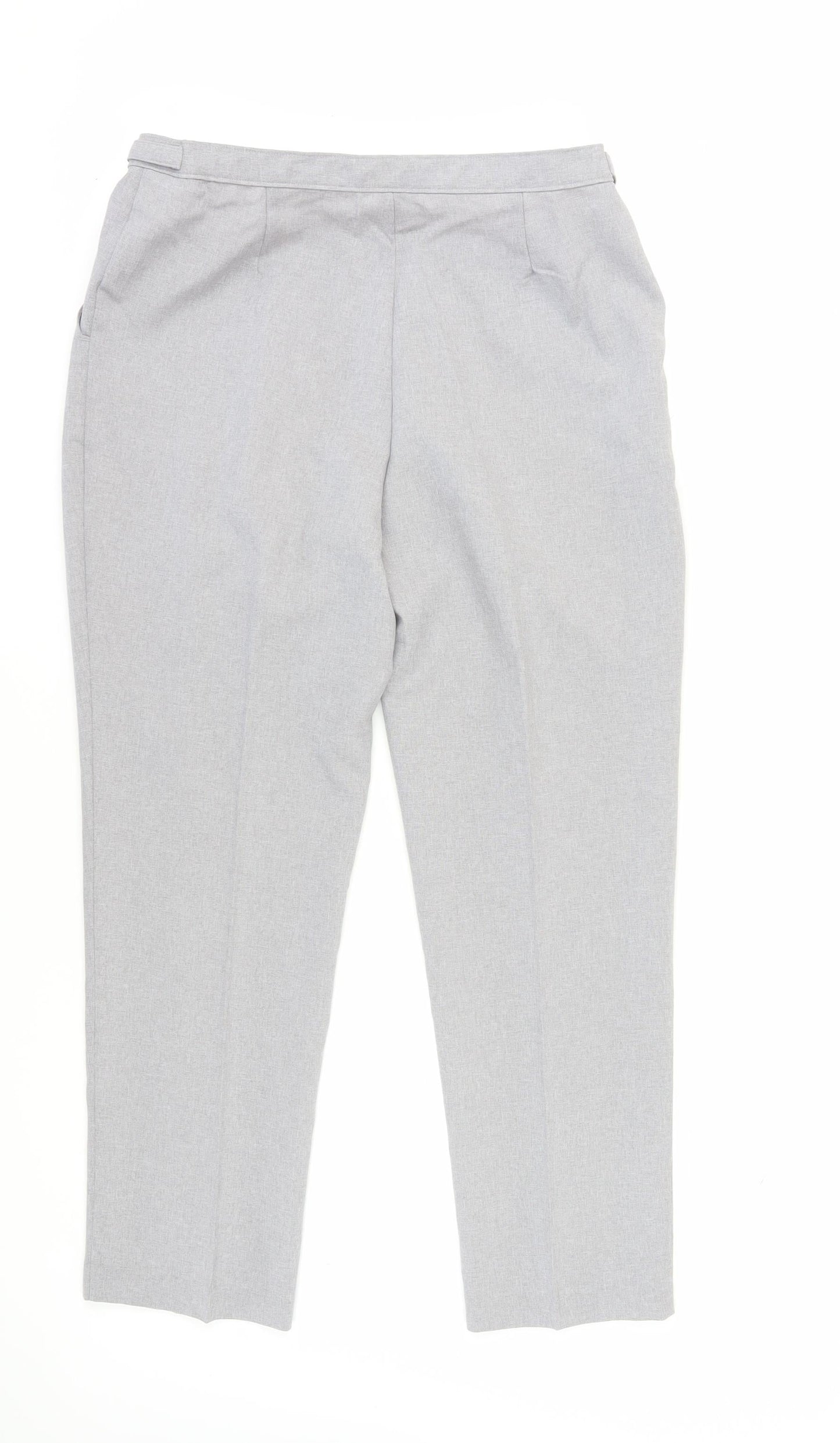 Damart Women's Grey Pleated Trousers Size 16